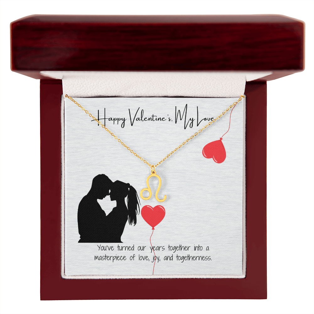 "My Love, Happy Valentine's Day" Elegant Pendant & Gift Card Set