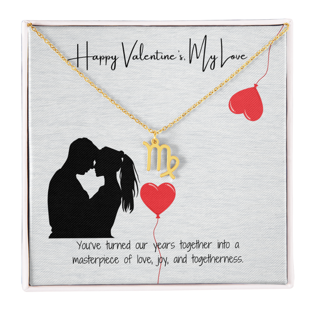 "My Love, Happy Valentine's Day" Elegant Pendant & Gift Card Set