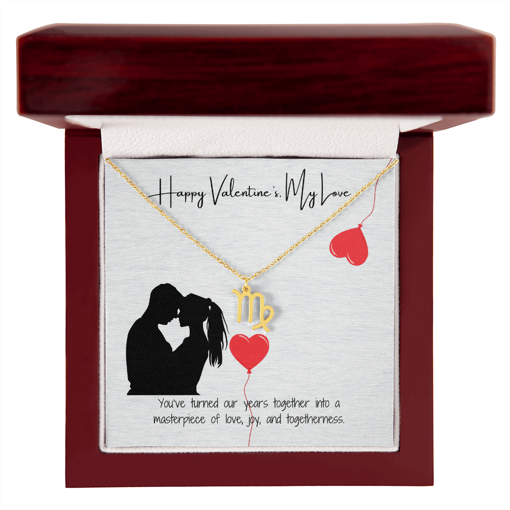 "My Love, Happy Valentine's Day" Elegant Pendant & Gift Card Set
