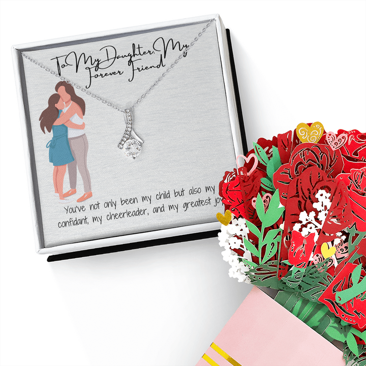 A Gift of Grace  Alluring Beauty Necklace & Sweetest Devotion Flower Bouquet