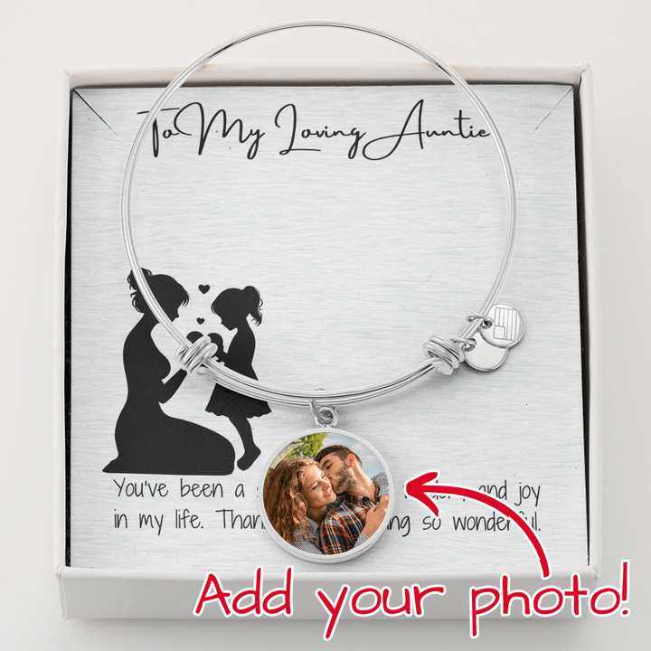 Loving Auntie Pic Circle Bangle