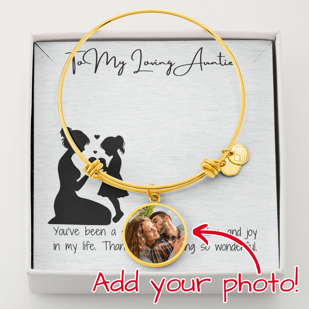 Loving Auntie Pic Circle Bangle