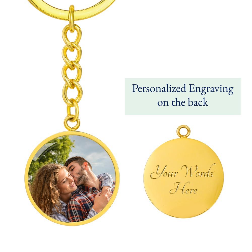 "Cherished Moments: Custom Grandpa Keychain"